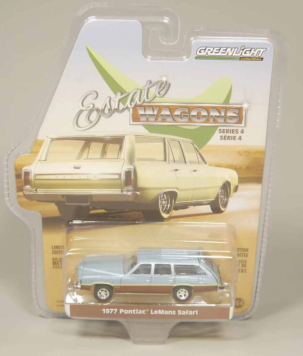 GreenLight 1:64 1977 Pon tiac LeMans Safari бутик из сплава игрушки для детей модель оригинальная
