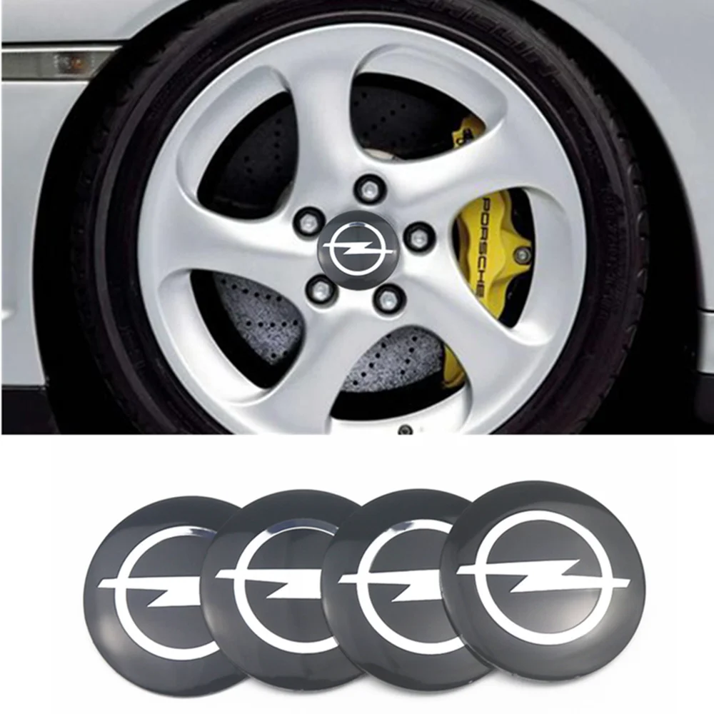 4 шт. 56 мм логотип Opel Центральная втулка колеса автомобиля Кепки вышивальным