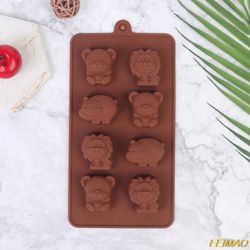 1 шт. силиконовая форма Лев в форме медведя | Дом и сад