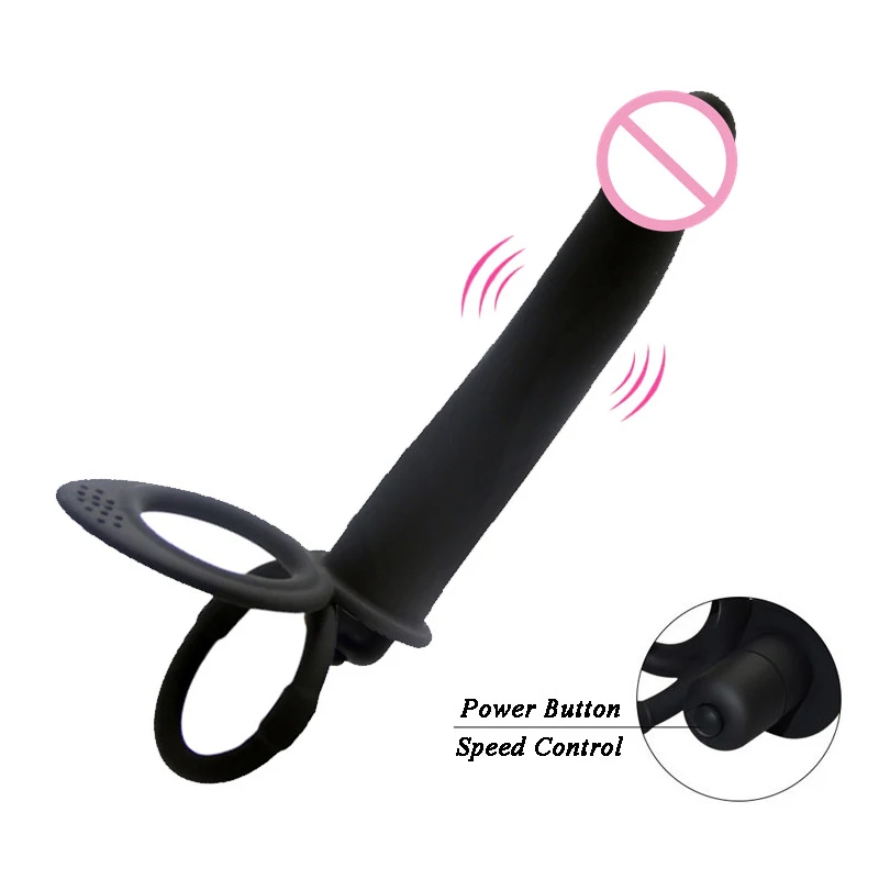 Вибраторы-пенисы-массажер для мужчин с двойным проникновением анальная пробка