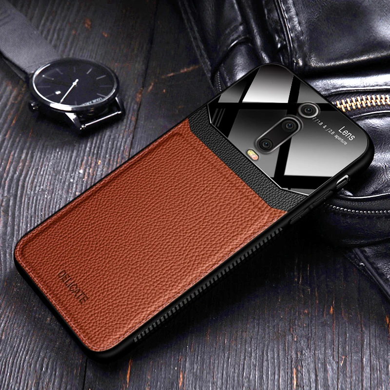 Чехол чехол для Xiaomi Redmi K20 Pro Mi 9t mi9T кожаные зеркальные стеклянные силиконовые