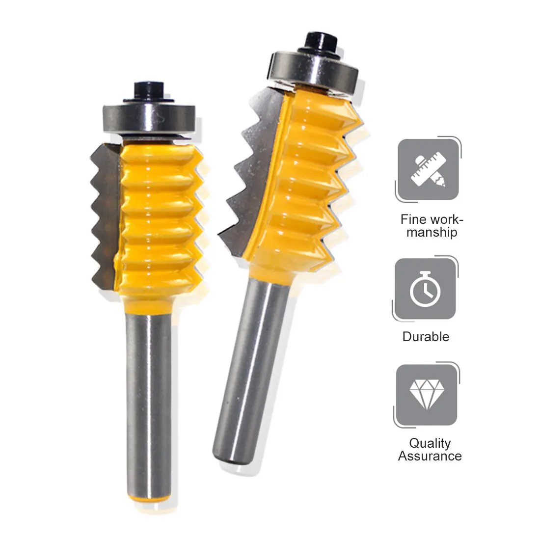 

8mm Shank Finger Joint Glue Milling Cutter Raised panel V joint Router Bits for Wood Tenon Woodwork Cone Tenoning Bit