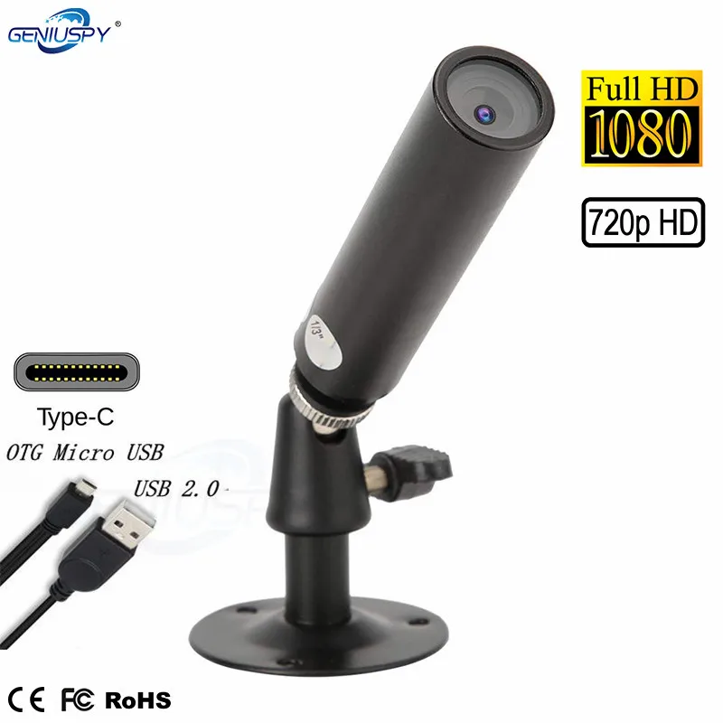 Миниатюрная USB камера с портом Type C и поддержкой OTG 1080P 720P 2 0|Камеры