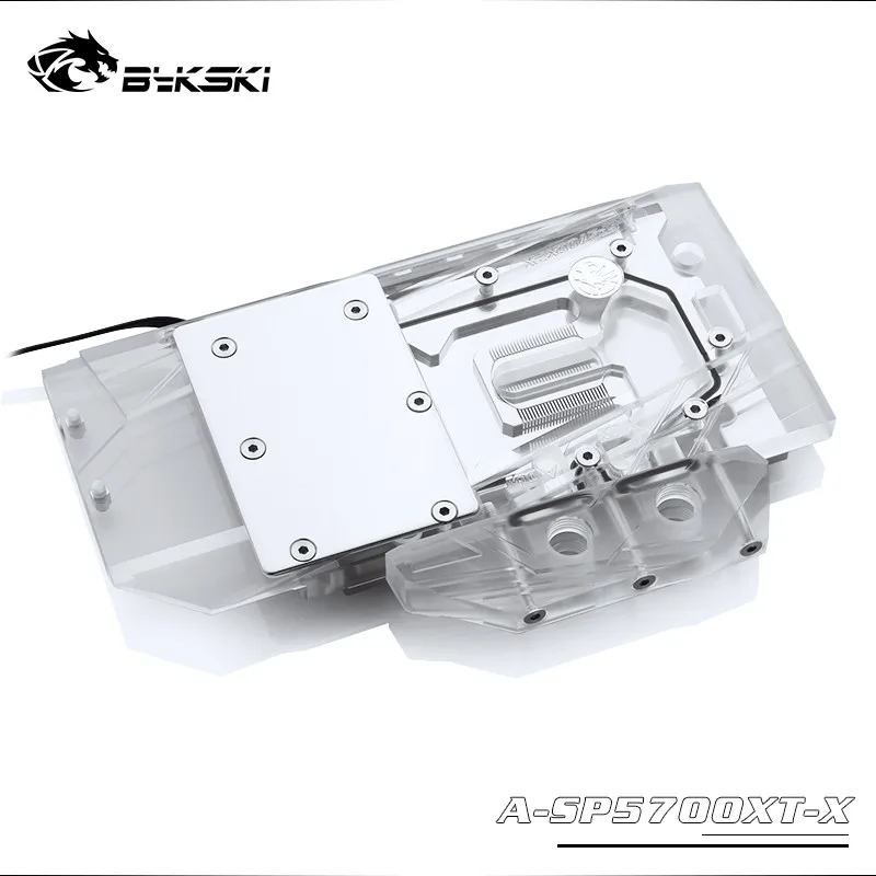 Bykski полный охват GPU водяной блок для VGA Sapphire RX 5700 XT Pulse, MSI RX5700XT мех/Evoke Dataland RX5700XT Красный Дьявол