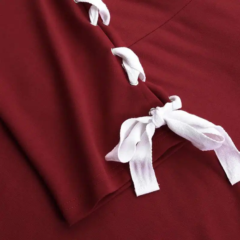 

Women's Autumn Hooded Blouse ZANZEA 2021 Fashion Bandage Pullovers Causal Flare Sleeve Shirts Female Solid Top Plus Size Chemise