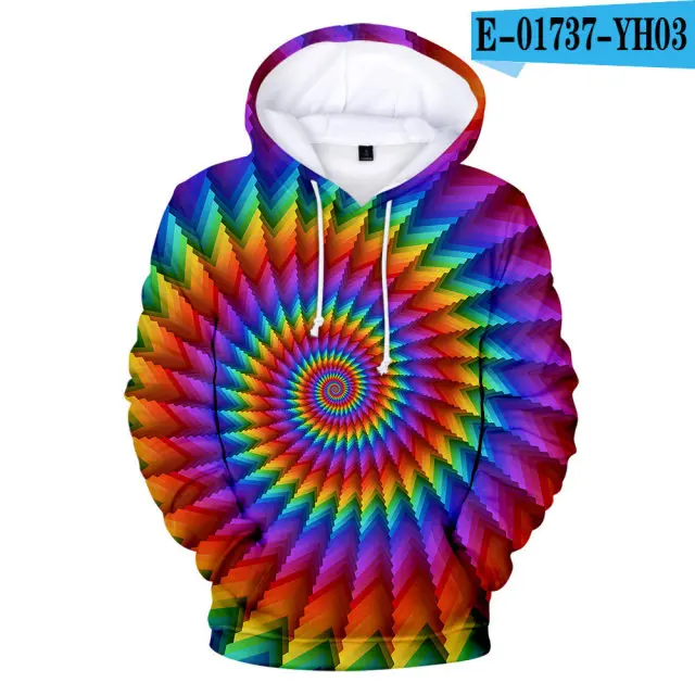 Галстук-краситель красочные Psychedelic 3D печатных худи для мальчиков и девочек Повседневная Свободная кофточка для мужчин и женщин толстовки Модный пиджак пальто - Цвет: 3d-2015