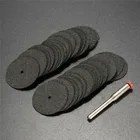 Combiubiu 36 шт. 22 мм набор отрезных дисков из полимерной смолы для Dremel, вращающийся инструмент для хобби, Аксессуары Dremel + 1 шт. оправка