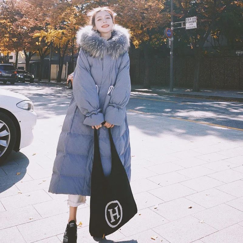 

2020 Elegant OL Series Winter Jackets Long Hooded Fur Collar Women's Jacket Formal Capable Thick Warm Office Lady Parka Coat