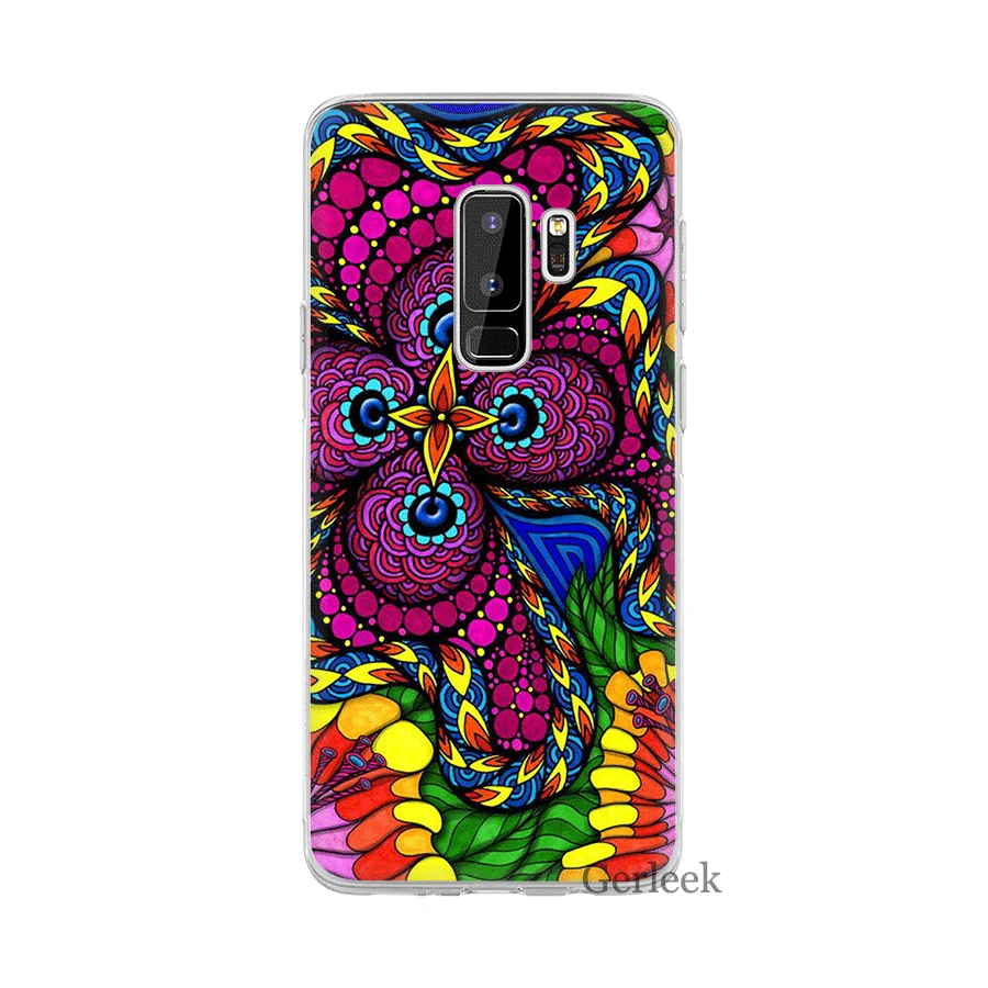 Desxz хиппи психоделические чехол для телефона samsung Galaxy S3 S4 S5 S6 S7 край S8 S9 S10 S10e Plus Note 8
