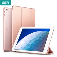 esr case for ipad air 3 2019 yippee trifold smart case auto sleepwake lightweight stand case hard back cover for ipad air 3
