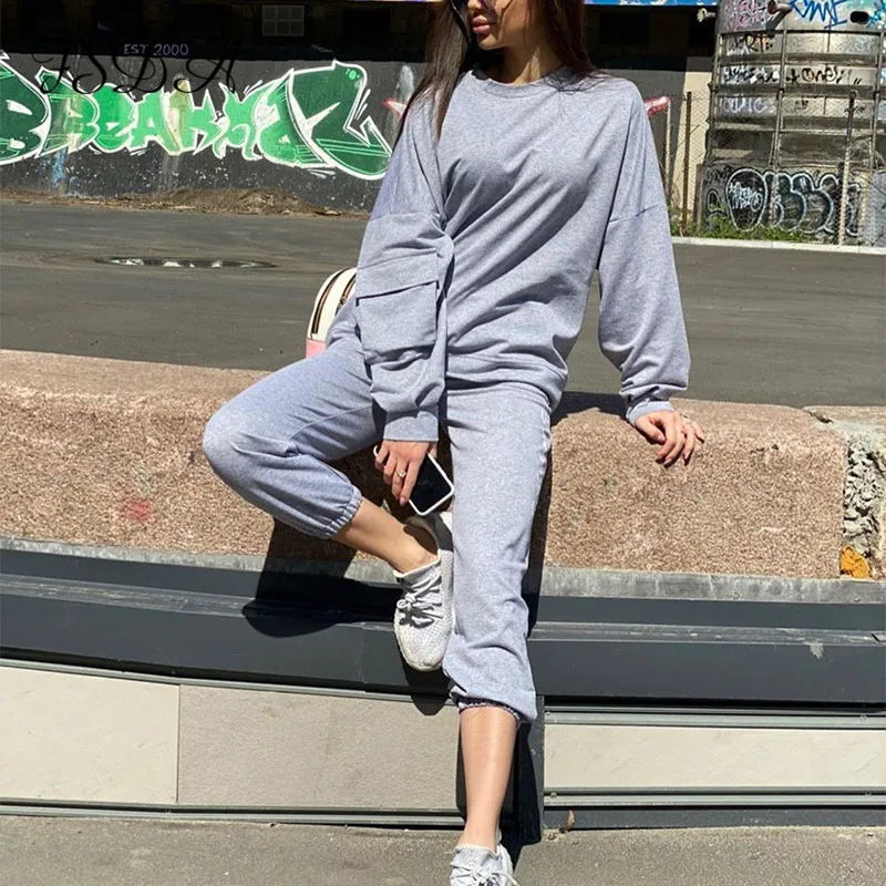 FSDA женский осенний спортивный костюм топ с длинными рукавами и брюки для бега