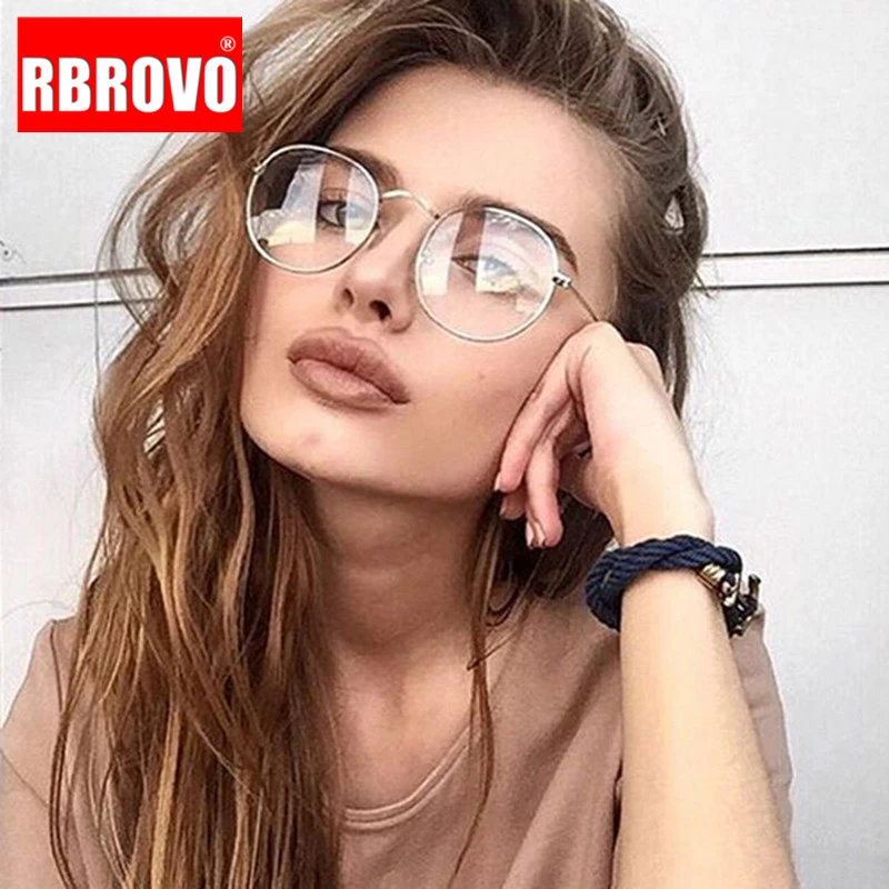 RBROVO 2021 Модные металлические солнцезащитные очки Женские винтажные брендовые