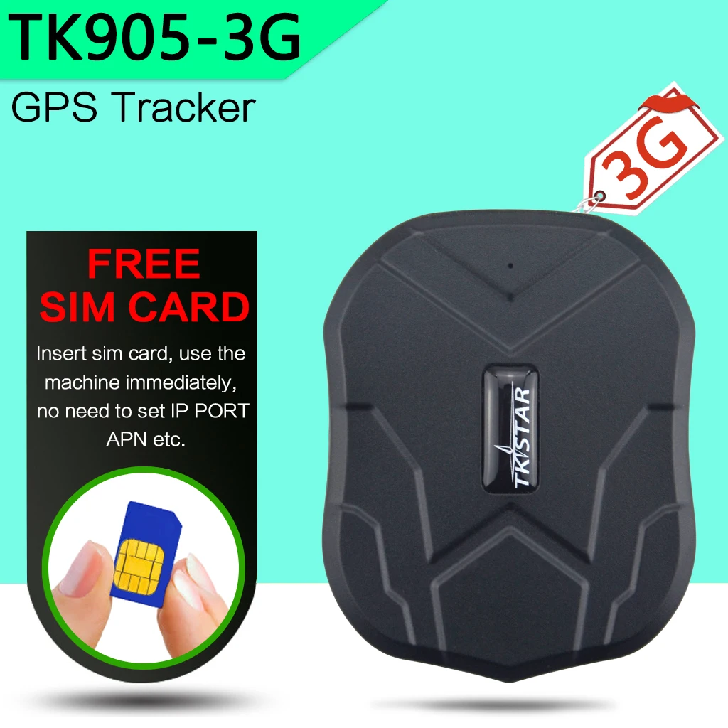 GPS-трекер 3G TK905-3G WCDMA мощный магнитный с геозоном длительное воспроизведение