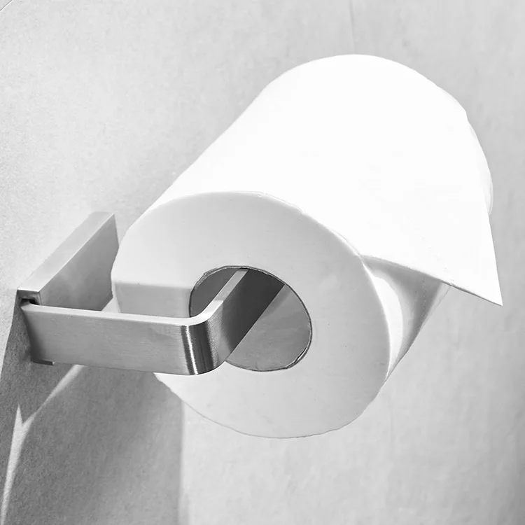 

Brushed Towel Bar Robe Hook Wall Paper Holder Modern 4piece Shower Bathroom Sets Stainless Steel Bathroom Accessories Set