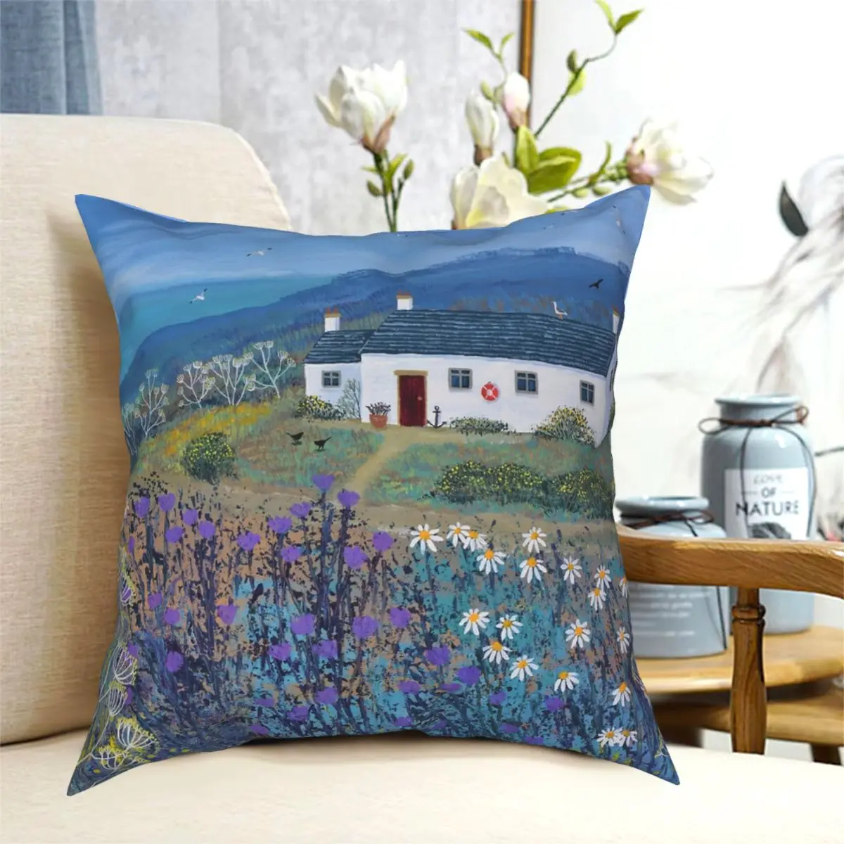 Место на берегу моря квадратная наволочка полиэстер узор Декор Чехлы подушки для