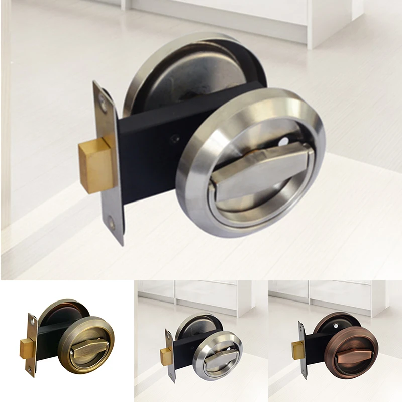 Двухсторонний замок Невидимый ручка из нержавеющей стальной для раздвижной
