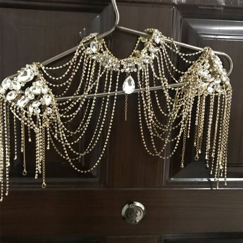 Женское богемное ожерелье на плечо длинные кружевные ожерелья эффектные