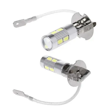 

2PCS/Set Car Light H3 LED High Power LED Fog Light Day Running Light Bulb 10SMD 5630 5730 Super Bright LED Auto Bulb