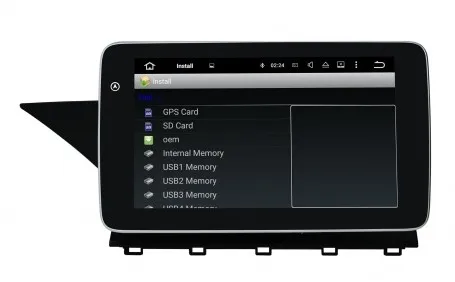 Автомобильный видеоплеер 9 &quotOcta core 1280*720 QLED экран Android 10 GPS навигация для Benz GLK Class