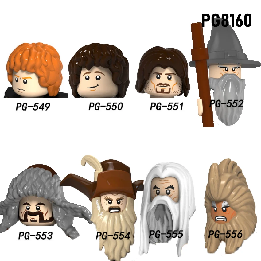 

PG8160 Sam Figures Series Aragon Action Frodo Bricks DIY Building Blocks Bricks Figures For Children Toys