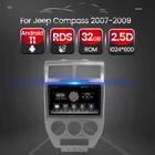Автомобильное мультимедийное радио TomoStrong HD 1024*600, 4 ядра, Android 11, для Jeep Compass 2007 2008 2009, стерео, GPS-навигация, Wi-Fi, BT, FM