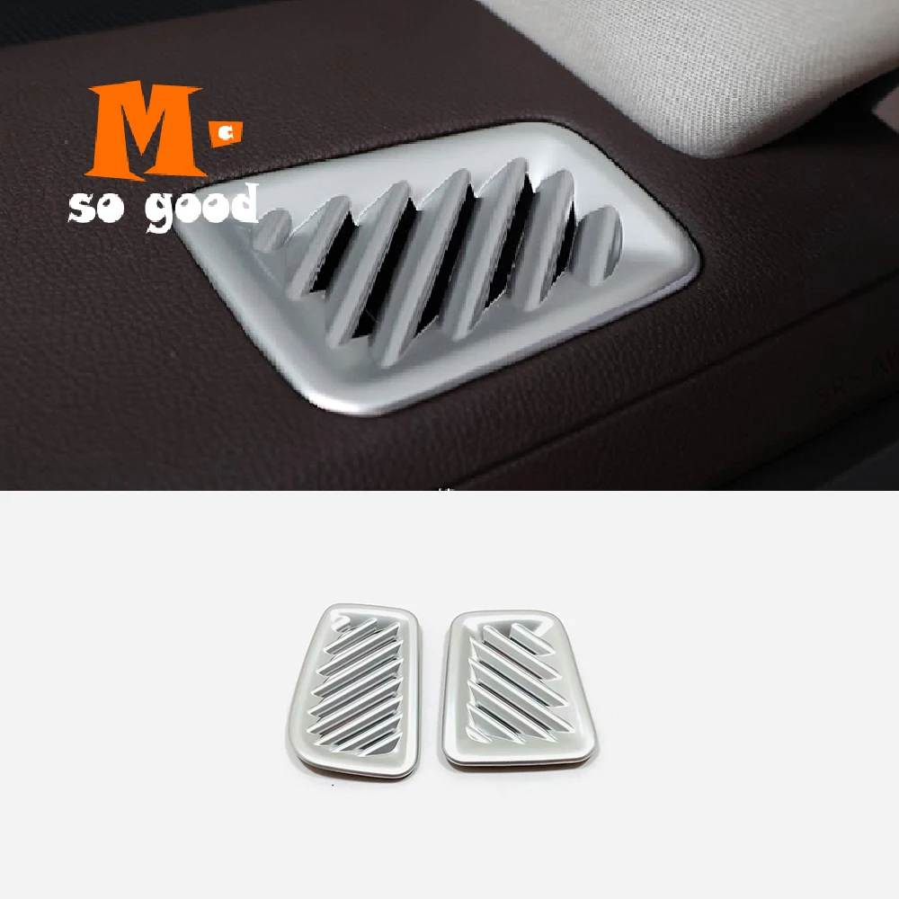 

Аксессуары для Toyota Highlander 2021, 2022, серебристая декоративная наклейка на решетку вентиляции и воздуховода