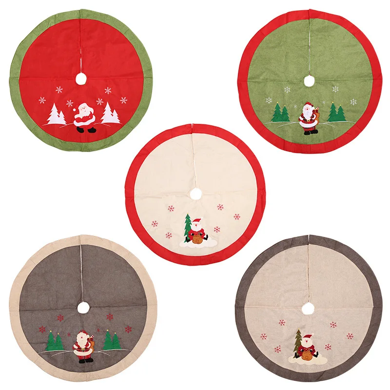 

Diameter Of 105cm Large Size Upscale Christmas Tree Skirt Decorative Base Foot Cover New Year Festive Decorations For The Family