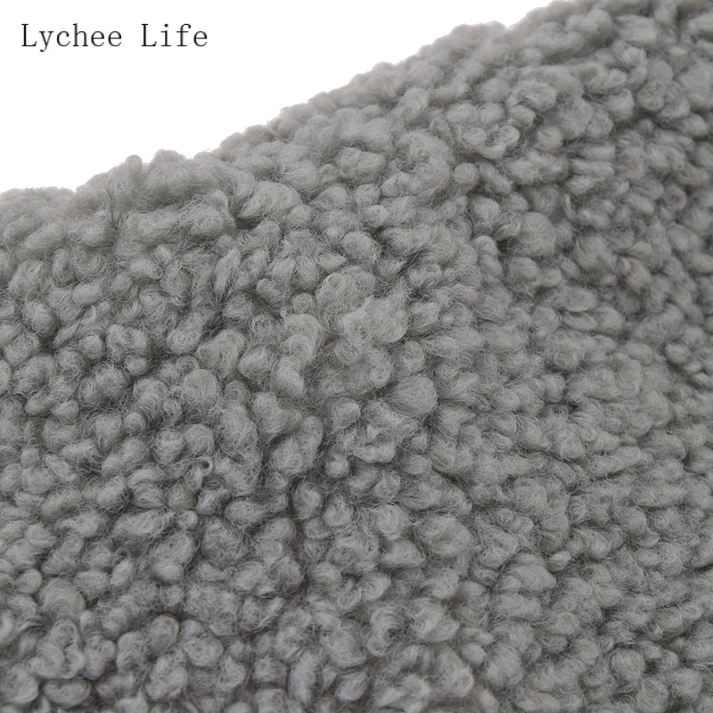 Lychee Life A4 коралловый хлопок бархат плюшевая ткань мягкая теплая Кукла Одежда для домашних животных перчатка подкладка утолщенная овечья шерсть ткань Diy шитье