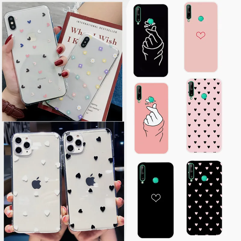 Чехол для Huawei P30 lite TPU Мягкий силиконовый чехол P20 Pro P40 E Mate 20 10 Lite Nova 5T Y6P Honor 7A 8X Y6