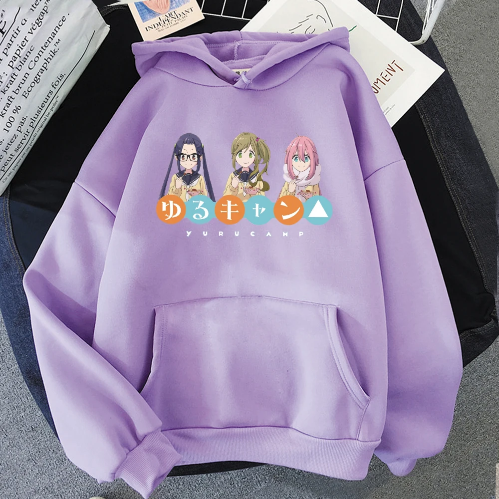 

Аниме Толстовка yuku для лагеря, Женская кавайная одежда, уличная одежда с милым принтом в японском стиле, повседневный топ для весны и осени