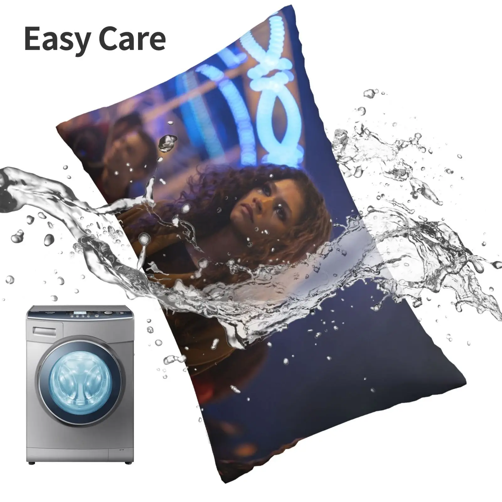 Чехол с подушкой молокория 20x30 50*75 диван спальня Смешные единороги средний палец