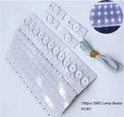 100Pcs SMD светодиодный светильник бусы с оптический объектив фильтра для оптических линз, Подсветка бисера 3V 6V объектив для 32-65 дюймов светодиодный ТВ ремонт кабелем 2М