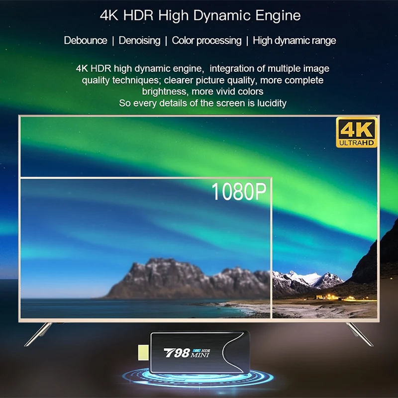 

TV Stick T98Mini TV Box Android 10 2GB 16GB 2.4/5G WIFI BT4.2 RK3318 Quad-Core Smart Tv Box TV Stick 4K