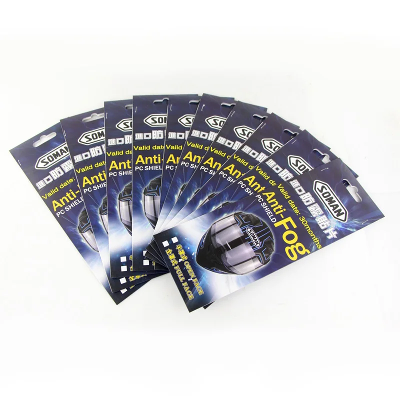 Оптовая продажа 10 шт./лот шлемы пленка для объектива анти туман мотоциклетные