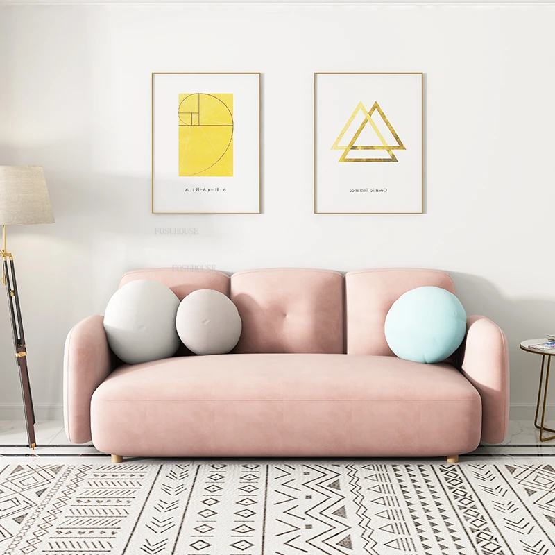 Роскошный двухместный диван для гостиной в скандинавском стиле домашняя мебель