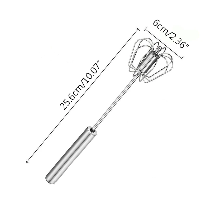 

Egg Beater Manual Semi-Automatic Household Miniature Hand-Held Cream Beater Stainless Steel Egg Beater