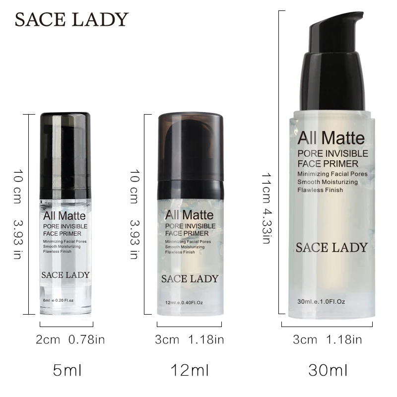 Основа под макияж для лица жидкий Матовый крем жирной кожи осветляет тон