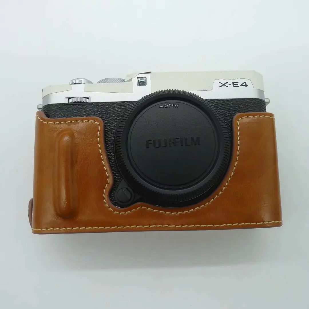 Из искусственной кожи Fuji XE4 Камера Чехол нижнее отверстие версия Защитный