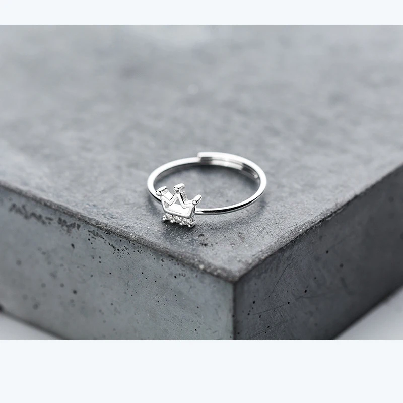 Trusta 100% 925 твердое Настоящее Стерлинговое Серебро с полой короной коктейльное