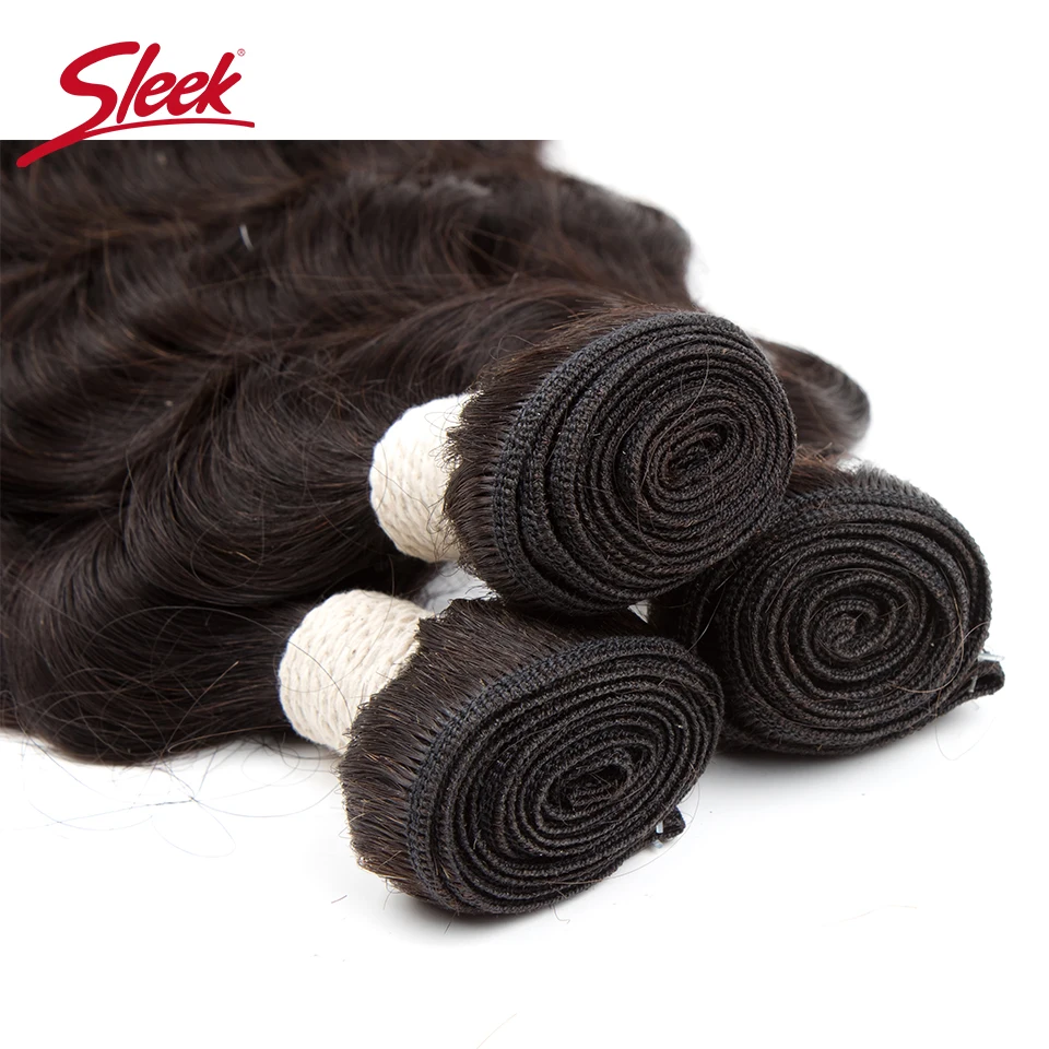 Гладкие двойные бразильские волнистые волосы пряди натуральный цвет от 10 до 26