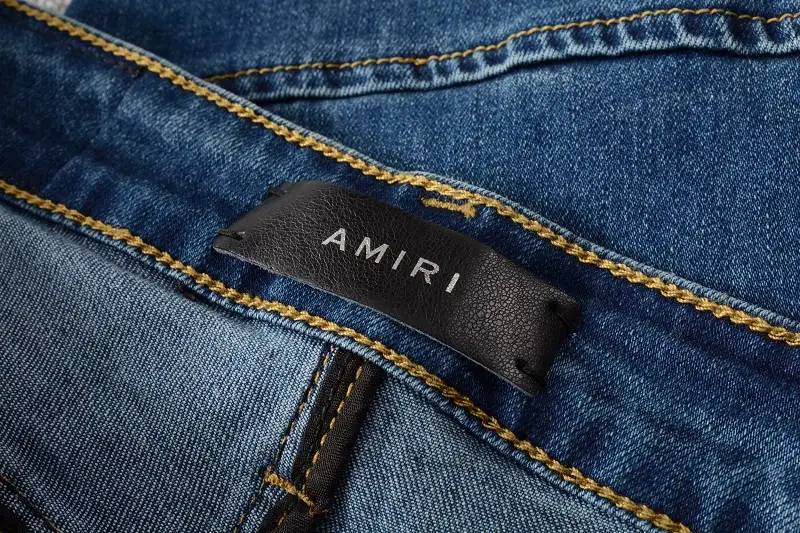 

2021 New Designer Amiri Denim Jeans Holes Trousers Pants Biker Jeans HOMME Ripped Jeans COOLGUY Jeans Men Pants 667