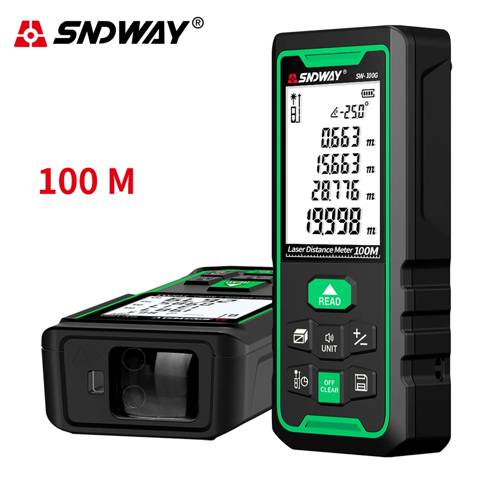 

Дальномер лазер Sndway цифровой, 40/50/70/100 м