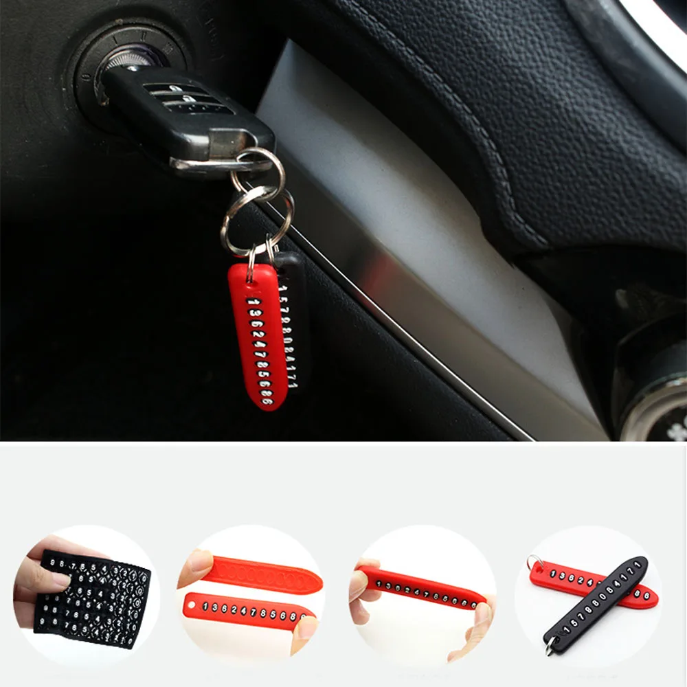 1 компл. Табличка с номером телефона против потери автомобильный брелок карточка