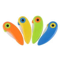 bird ceramic gift pocket folding knives kitchen fruit paring with colourful abs handle