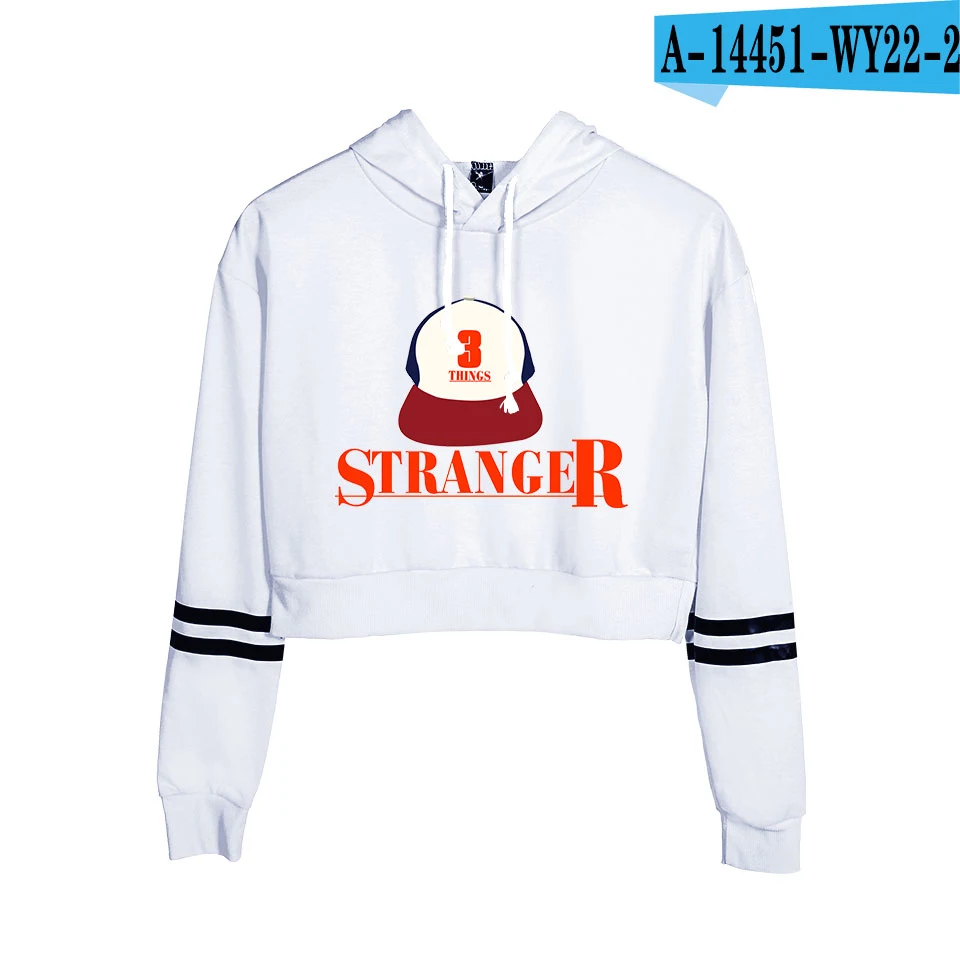 Модный дизайн странные вещи Толстовка для женщин весна осень высокая талия