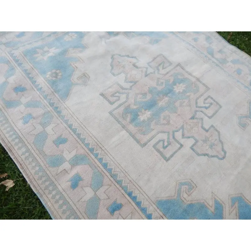 Винтажный Восточный турецкий нейтральный цвет Oushak ковер геометрические большие