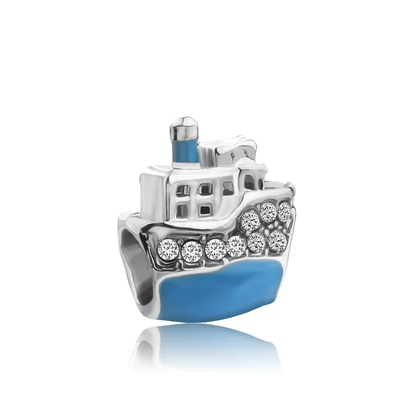 Корабль и подвеска талисман в форме якоря Sea lucky charm fit оригинальный браслет pandora diy