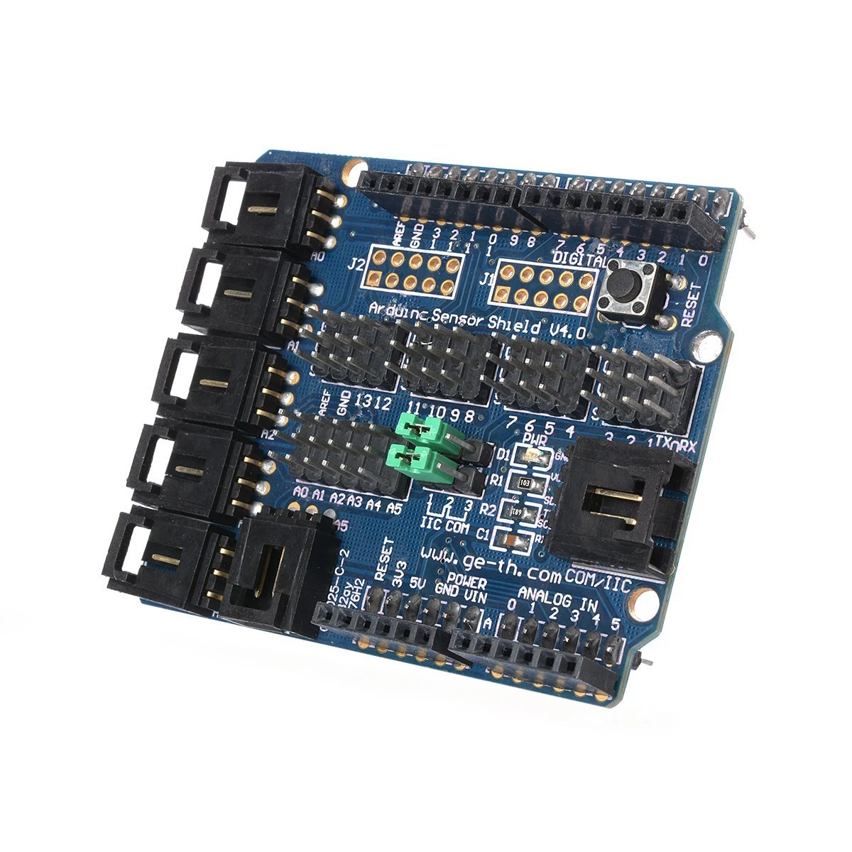 For Arduino UNO MEGA Duemilanove Sensor Shield V4 Digital Analog Module Servo Motor | Электроника