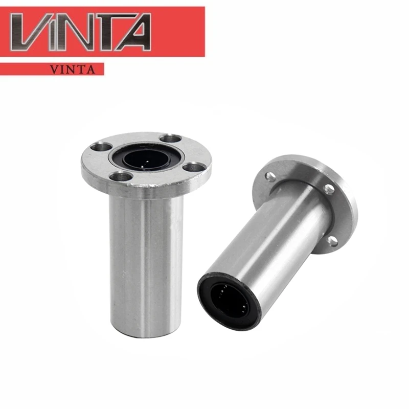 Удлиненный Круглый фланцевый линейный подшипник 1 шт./лот LMF6 8 10 12 13 16 20 25 30 35 40 50LUU