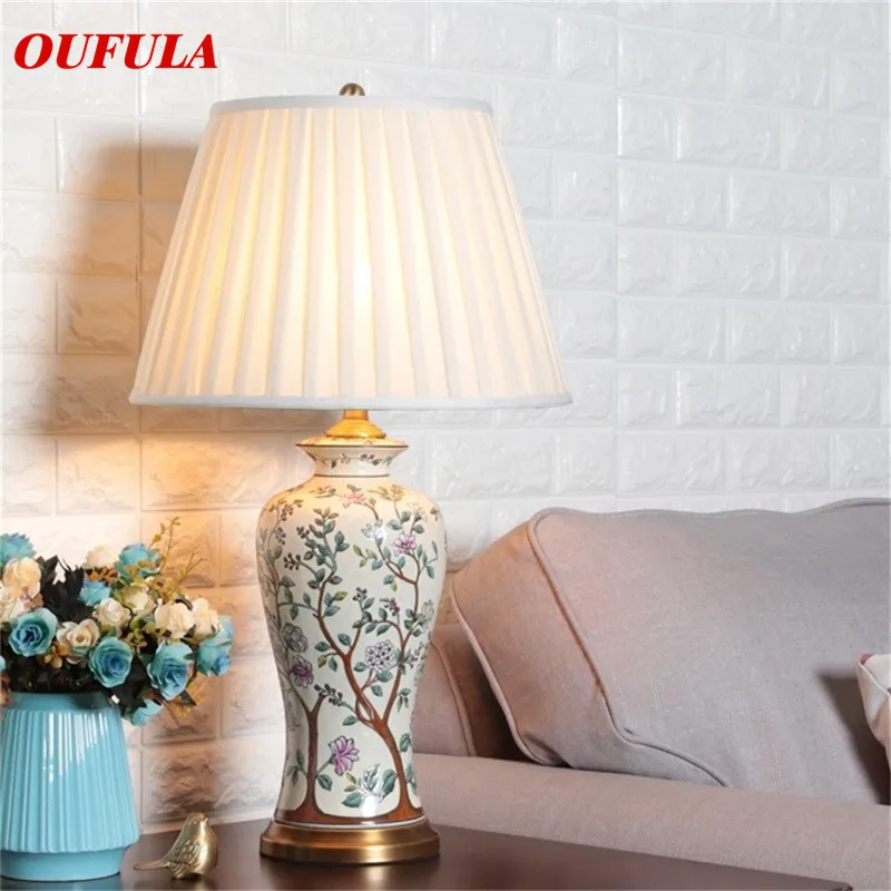 

86LIGHT Ceramic Table Lamps Desk Luxury Modern Contemporary Fabric for Foyer Living Room Office Creative Bed Room Hotel